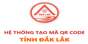 Hệ thống tạo mã QR code tỉnh Đắk Lắk
